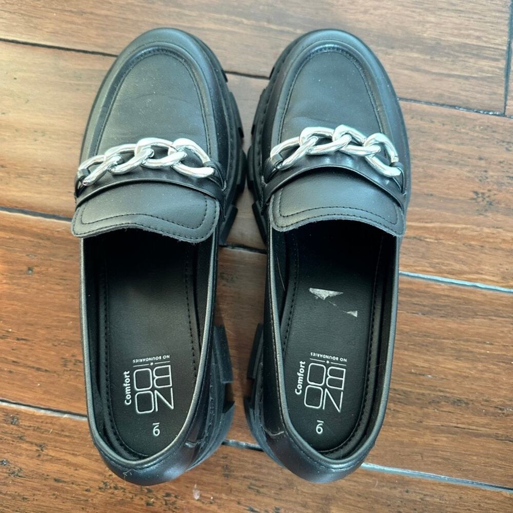 No Boundaries Chunky Heeled Lug Sole Platform Loafers Preppy Academia Gothic 9 - Picture 7 of 9